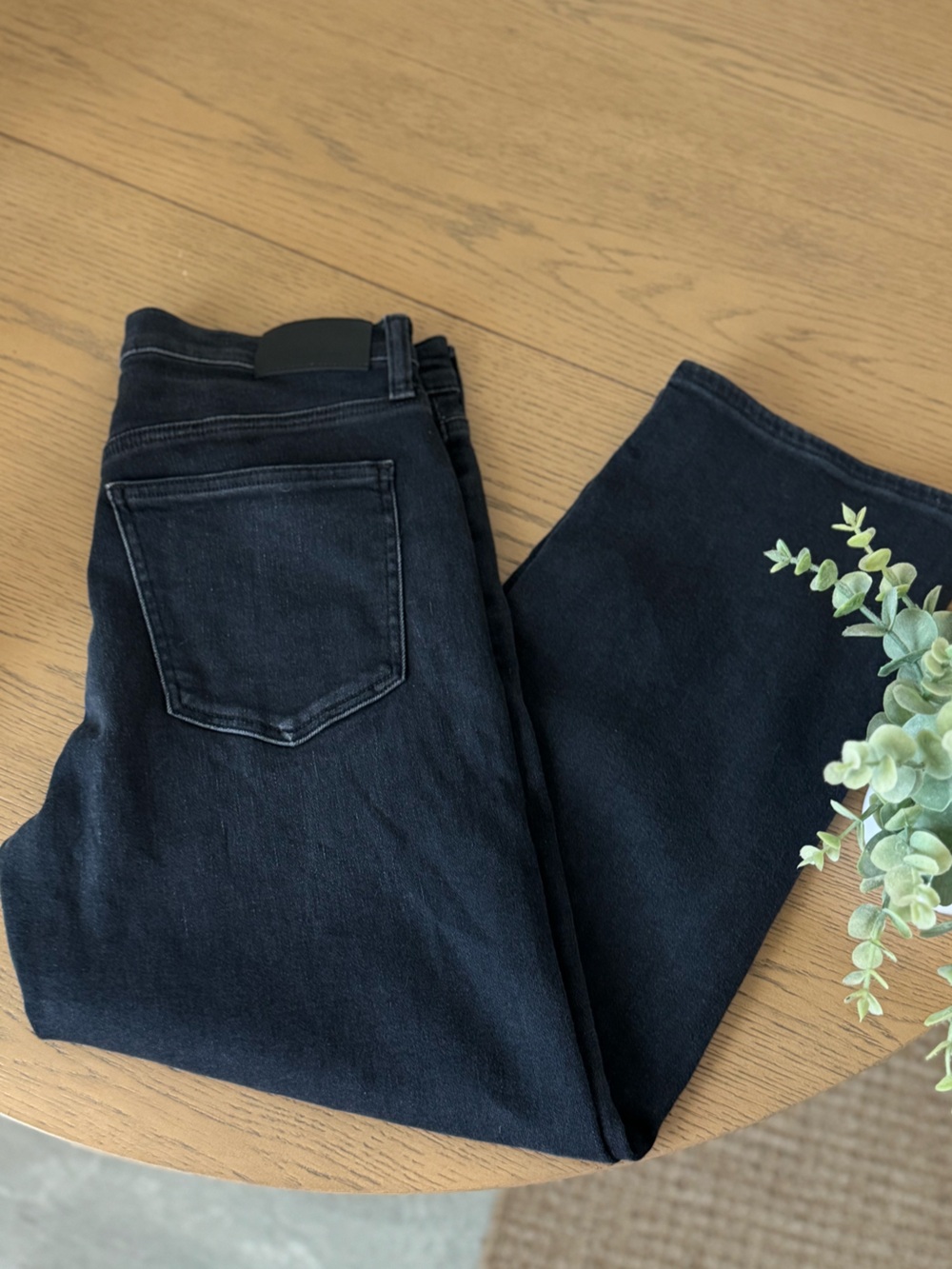 Citizens of Humanity Palma Black Straight Leg Jeans Size 29 P Dark Wash m Denim - Picture 1 of 6